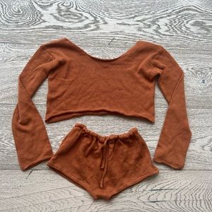 Veresa sweater set from Bali (top XS/S, shorts M/L)